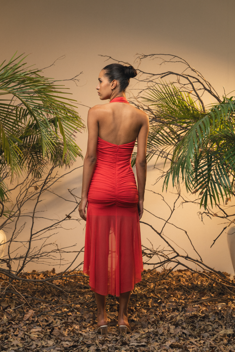 SERAPHINA DRESS - FLAMINGO