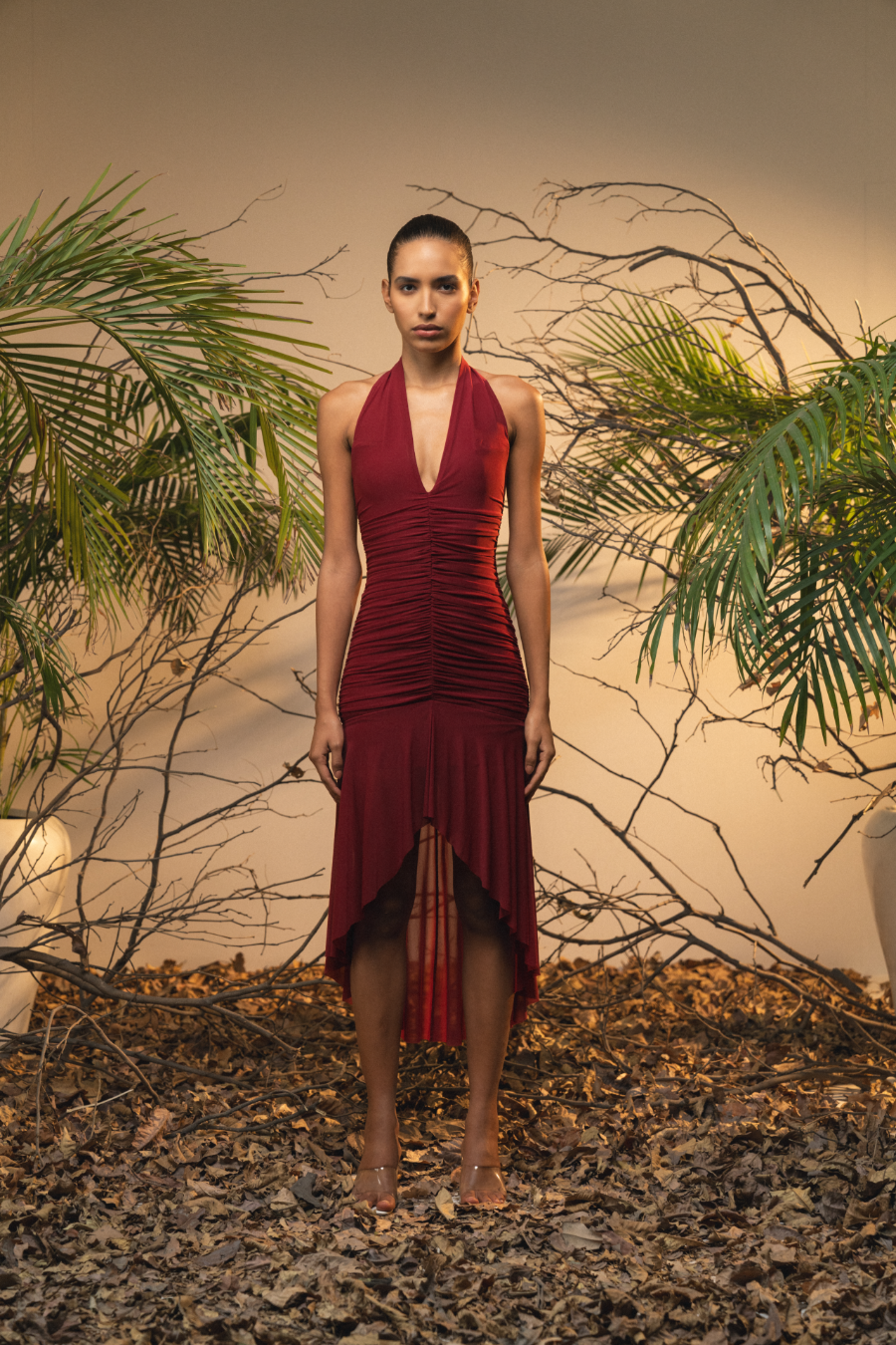 SERAPHINA DRESS - WINE