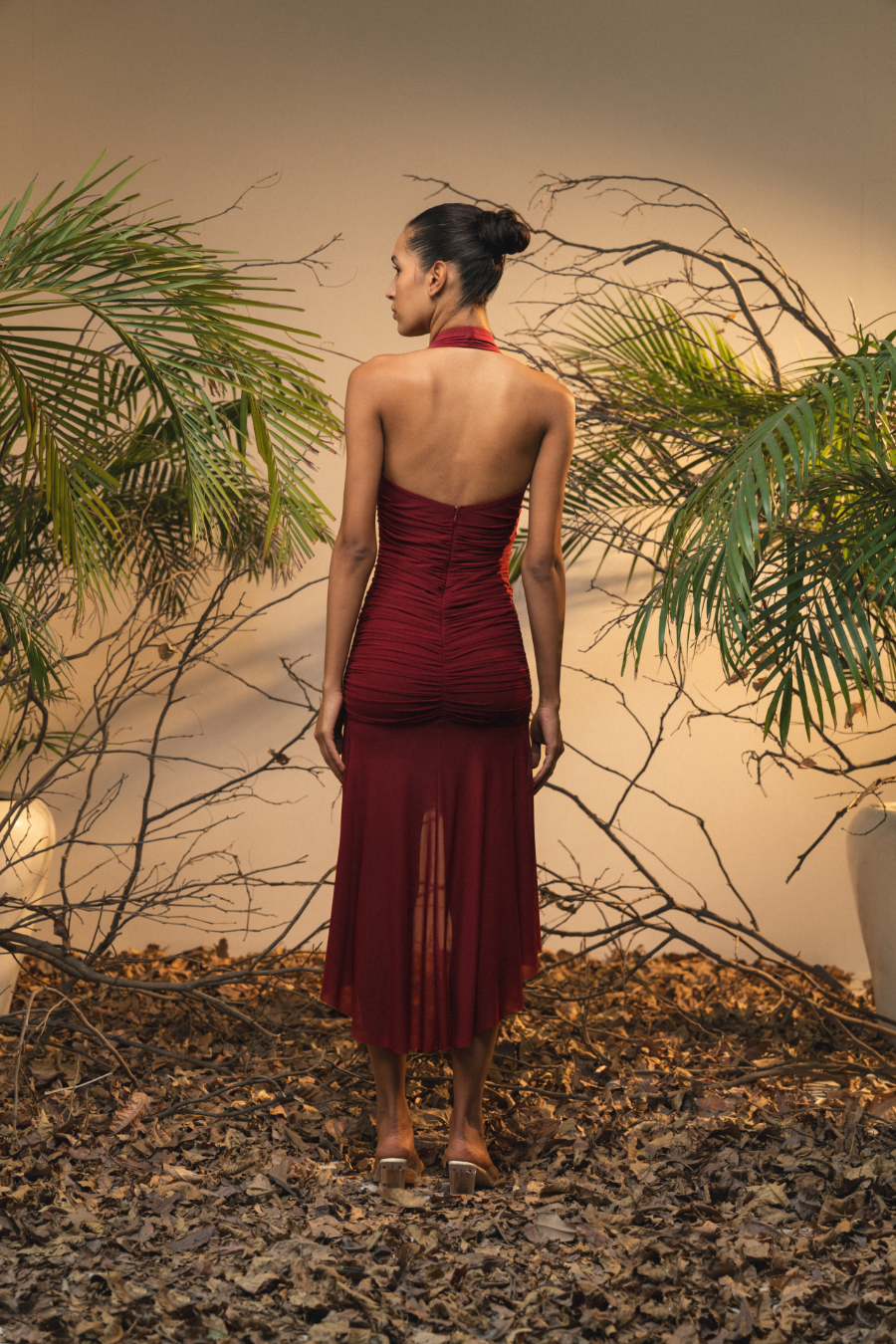 SERAPHINA DRESS - WINE