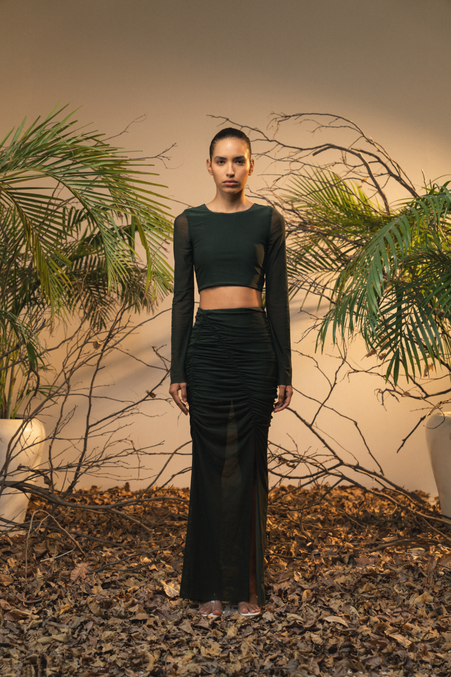 OAKLYNN SKIRT - EARTH