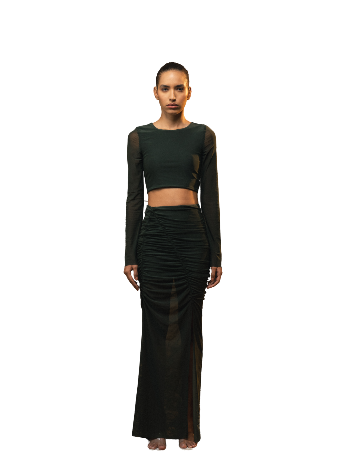OAKLYNN EARTH MESH TOP