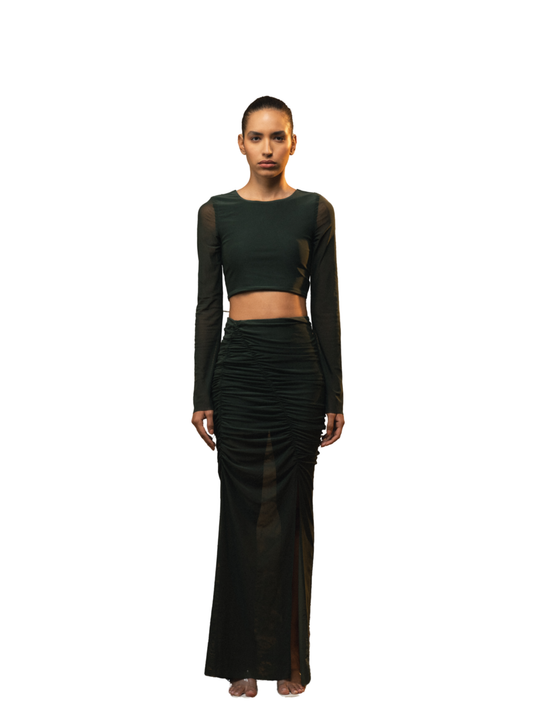 OAKLYNN EARTH MESH TOP